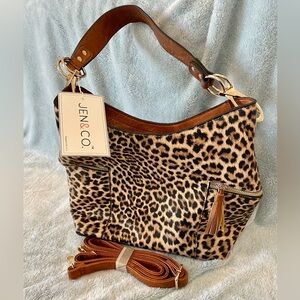 NWT Leopard Print Handbag